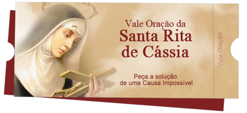 Vale Oração de Santa Rita de Cássia